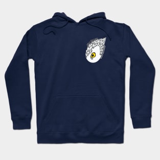 Snowy Owl (Large Text) Hoodie